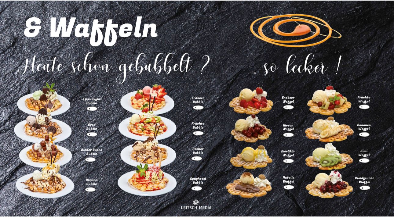 Eiscafé Anosh · Waffeln und Bubble-Waffeln